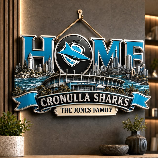 PREMIUM NRL X CSS EXCLUSIVE Club Pride Personalized Metal Wall Art Sign LIMITED EDITION