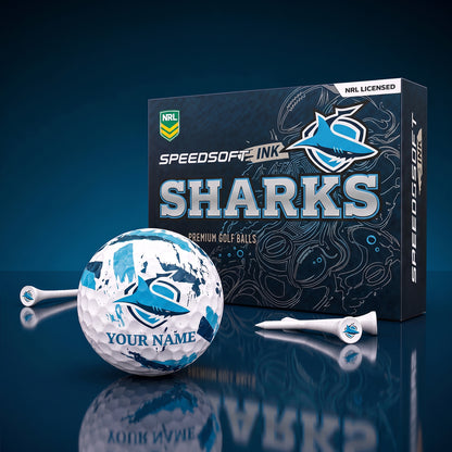 PREMIUM NRL X CSS EXCLUSIVE PERSONALIZED GOLF BALL SET LIMITED EDTION