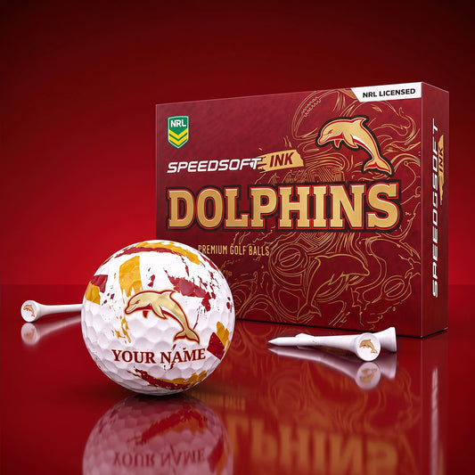 PREMIUM NRL X DOL EXCLUSIVE PERSONALIZED GOLF BALL SET LIMITED EDTION