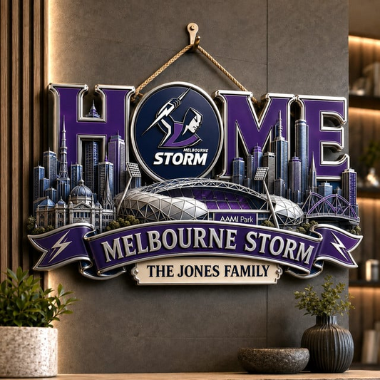 PREMIUM NRL X MS EXCLUSIVE Club Pride Personalized Metal Wall Art Sign LIMITED EDITION