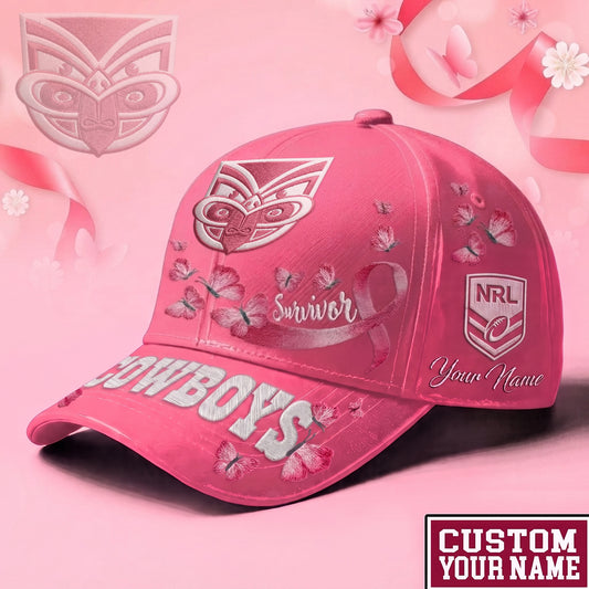PREMIUM NRL X NZW Exclusive Breast Cancer SURVIOR CAP V1