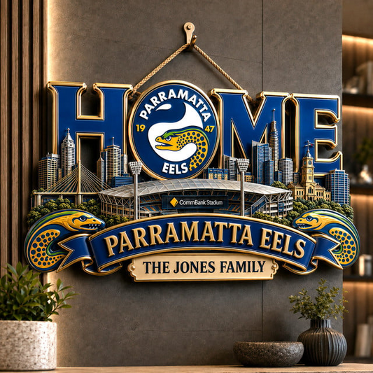 PREMIUM NRL X PE EXCLUSIVE Club Pride Personalized Metal Wall Art Sign LIMITED EDITION