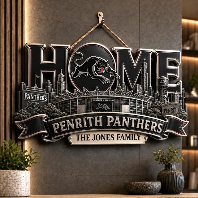 PREMIUM NRL X PP EXCLUSIVE Club Pride Personalized Metal Wall Art Sign LIMITED EDITION