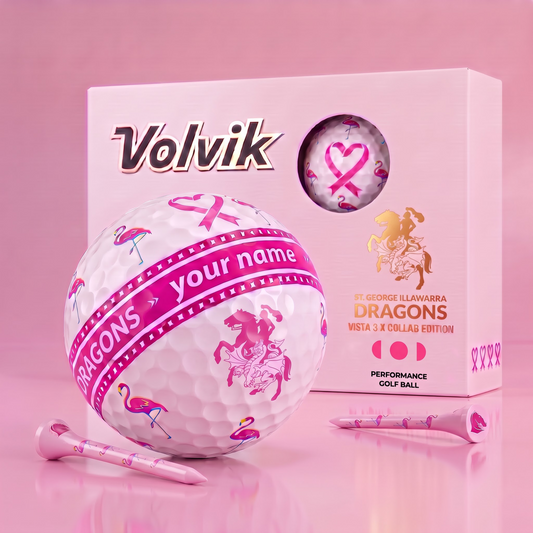 PREMIUM NRL X SGID EXCLUSIVE PERSONALIZED  VOLVIK GOLF BALL SET LIMITED EDTION