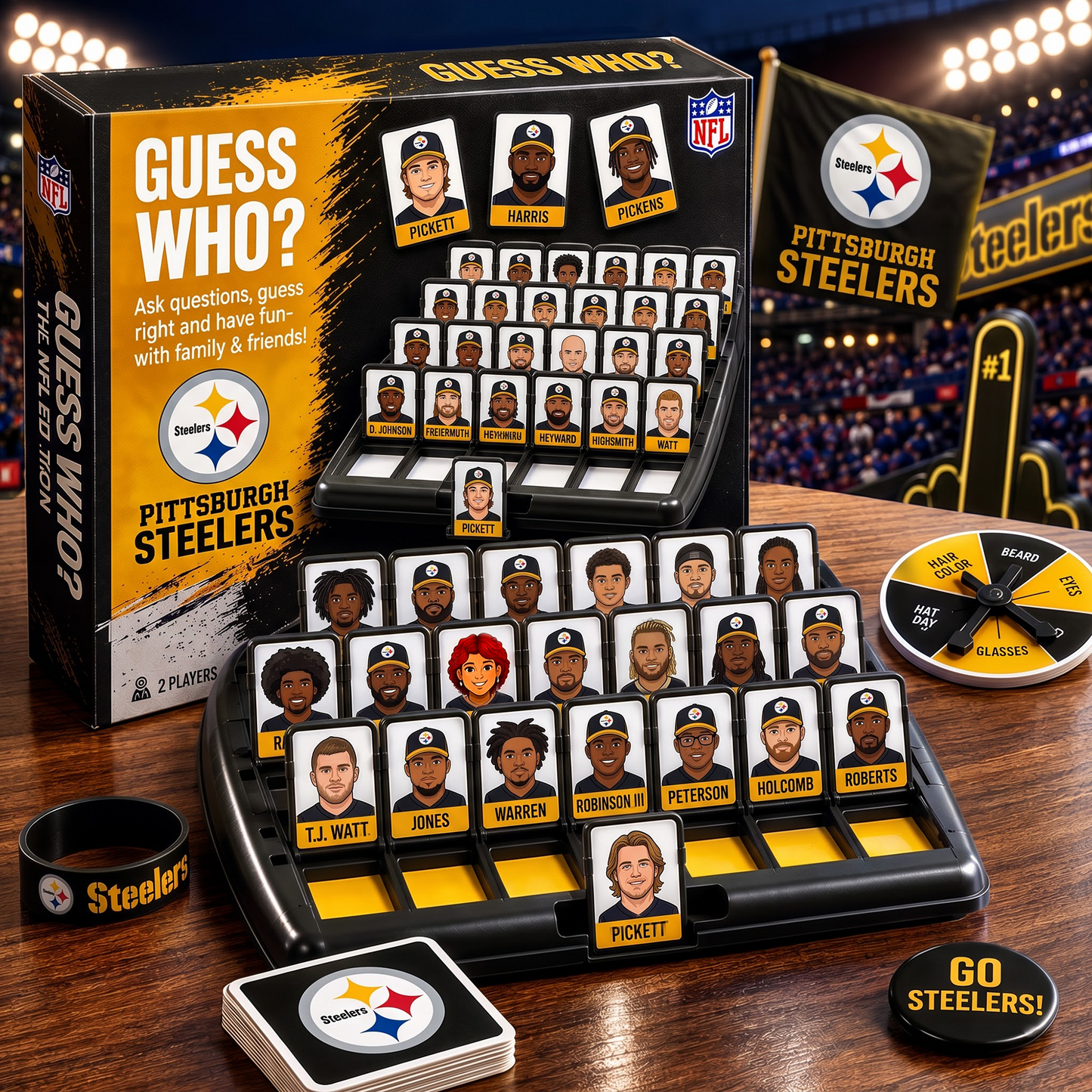 PS_NFL ELITE FAN GUESS WHO BOARD GAME Ã¢â‚¬â€œ COLLECTOR EDITION