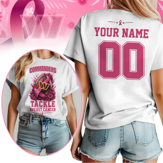 Personalized WC x NFL Premium Tackle Breast Cancer Shirt