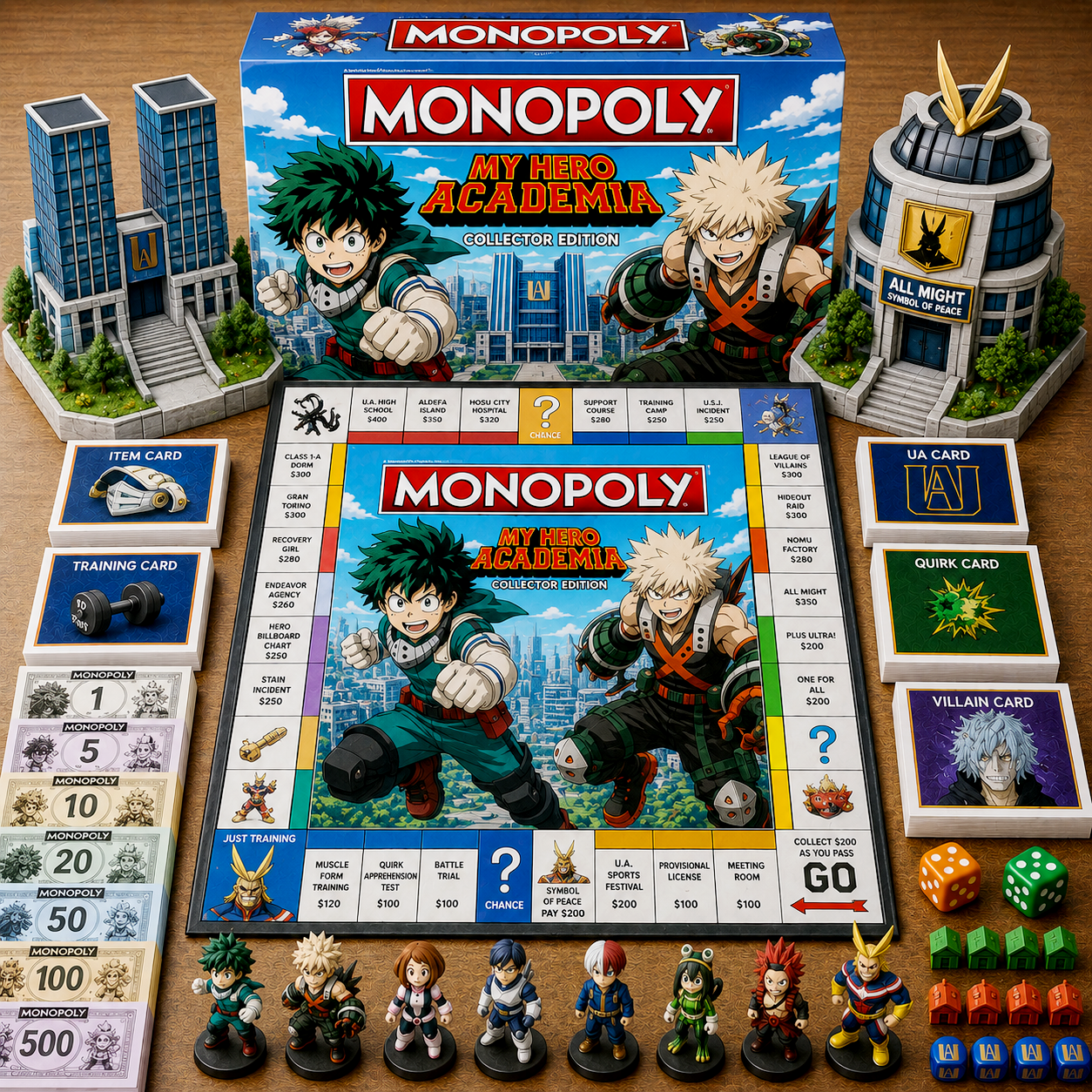 Premium Anime MHA Monopoly Collector’s Edition Board Game