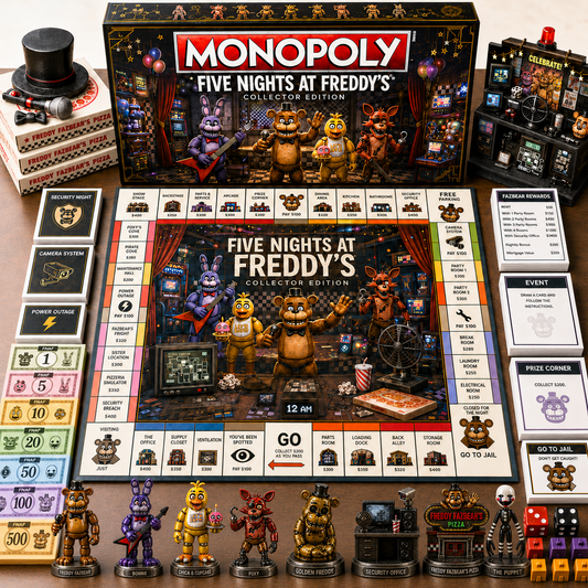 Premium Cartoon FNAF Monopoly Collector’s Edition Board Game