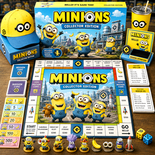 Premium Cartoon MINION Monopoly Collector’s Edition Board Game