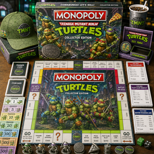 Premium Cartoon TMNT Monopoly Collector’s Edition Board Game