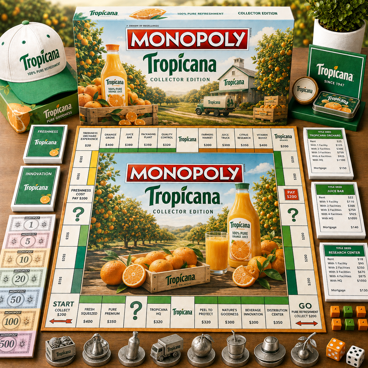 Premium Drinks TPC Monopoly Collector’s Edition Board Game