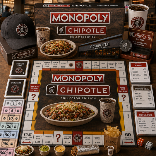Premium Fast-Food Chains CHI Monopoly Collector’s Edition Board Game