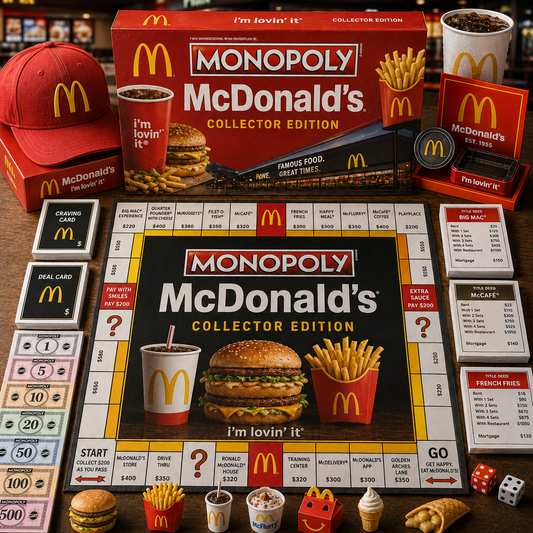 Premium Fast-Food Chains MCD Monopoly Collector’s Edition Board Game