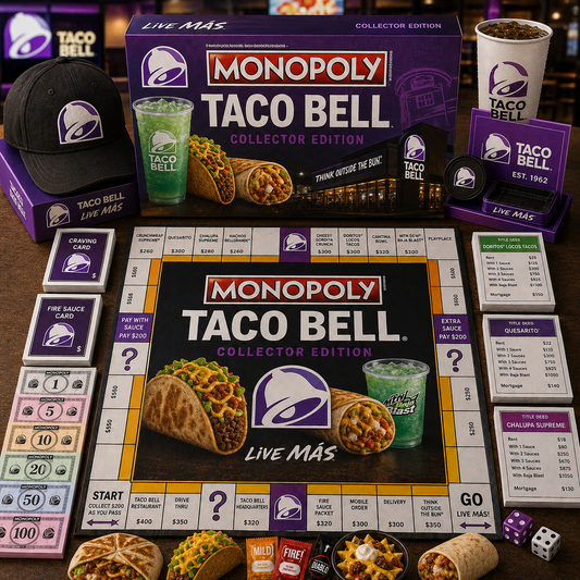 Premium Fast-Food Chains TACO Monopoly Collector’s Edition Board Game