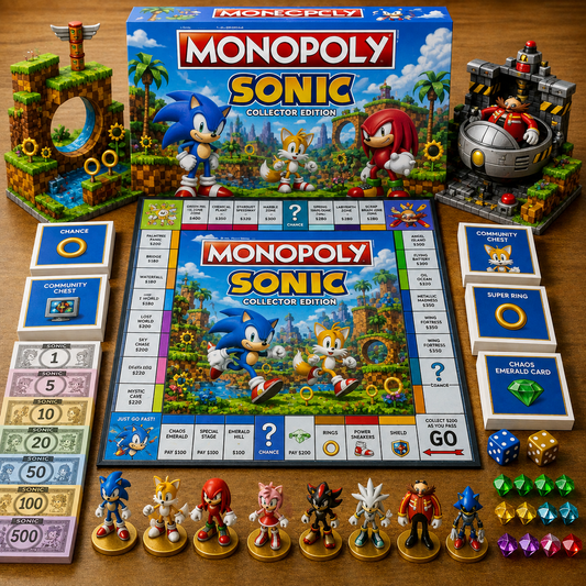 Premium Game SONIC Monopoly Collector’s Edition Board Game