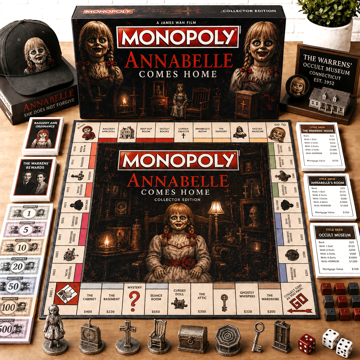 Premium HRR ANBL Halloween Monopoly Collector’s Edition Board Game NMD CTKT