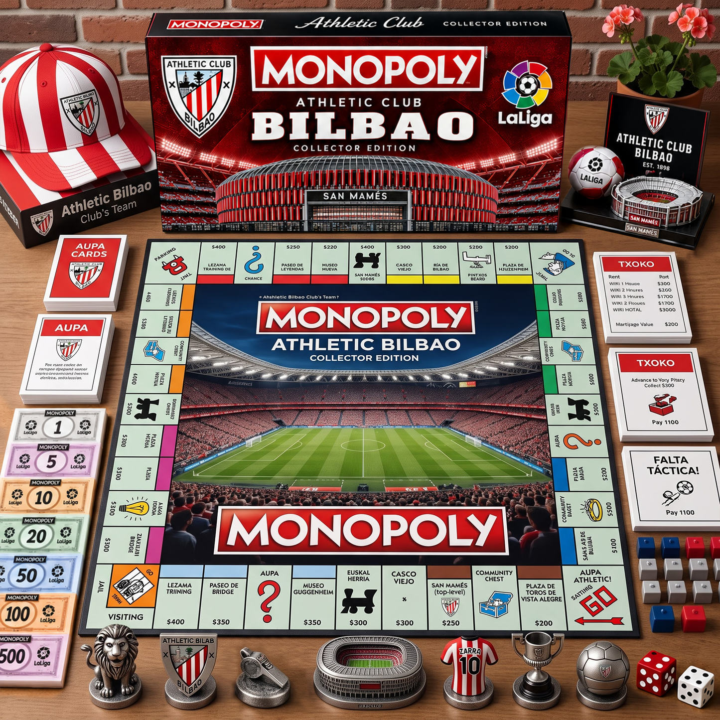 Premium Laliga ATH Monopoly Collector’s Edition Board Game