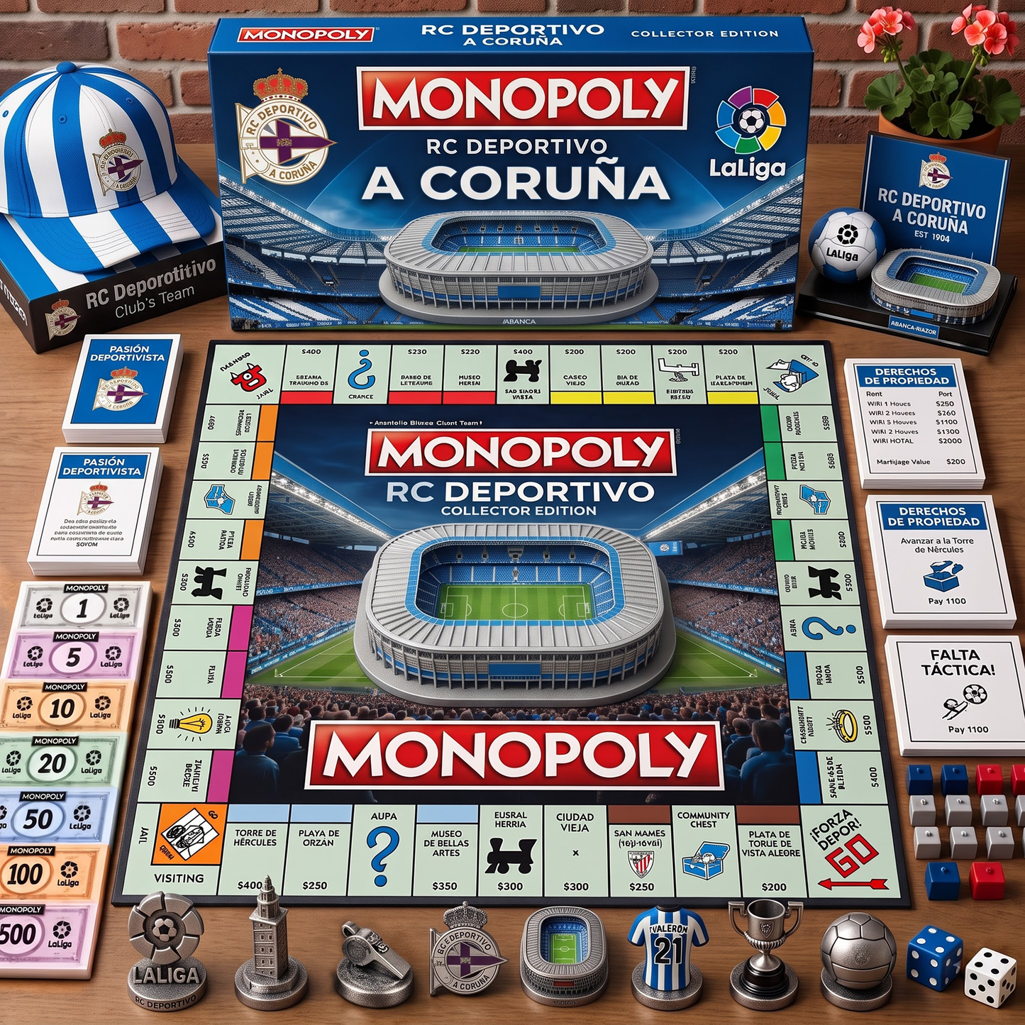 Premium Laliga RCD Monopoly Collector’s Edition Board Game