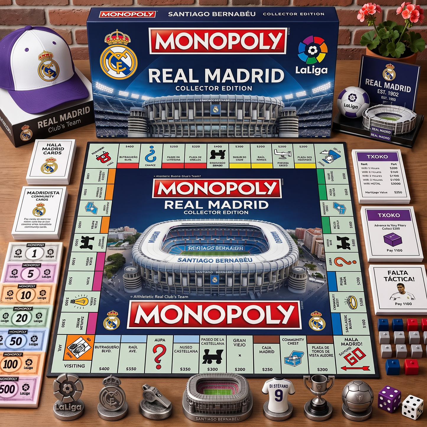 Premium Laliga RMA Monopoly Collector’s Edition Board Game