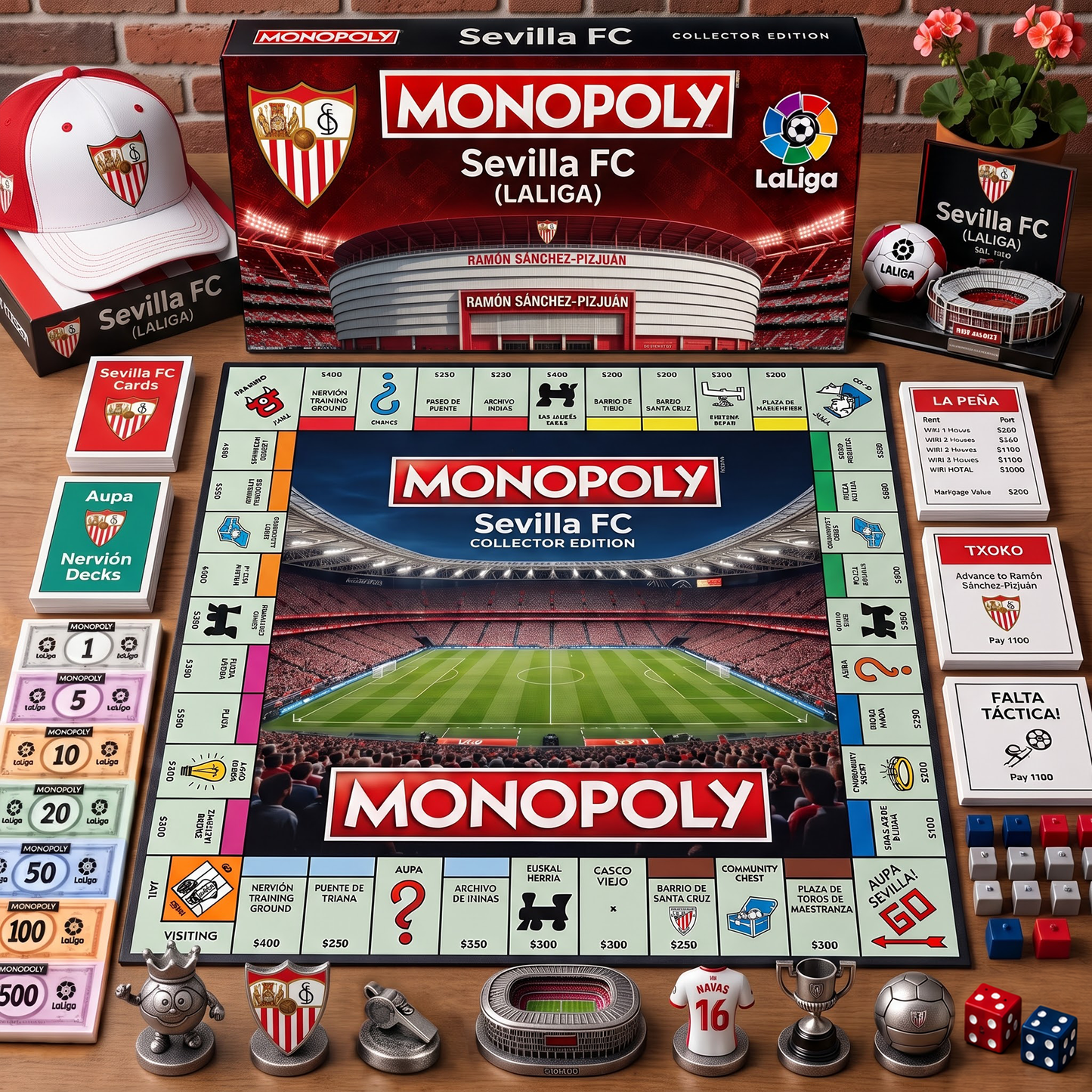 Premium Laliga SEV Monopoly Collector’s Edition Board Game