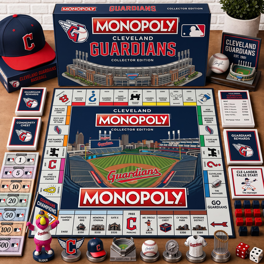 Premium MLB CLE Monopoly Collector’s Edition Board Game NMD 080826 TTV