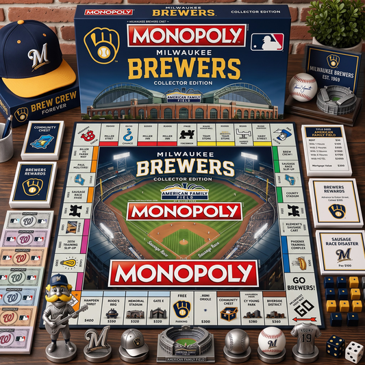 Premium MLB MIL Monopoly Collector’s Edition Board Game NMD 080826 TTV