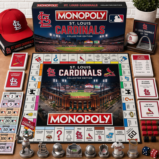 Premium MLB STL Monopoly Collector’s Edition Board Game NMD 080826 TTV