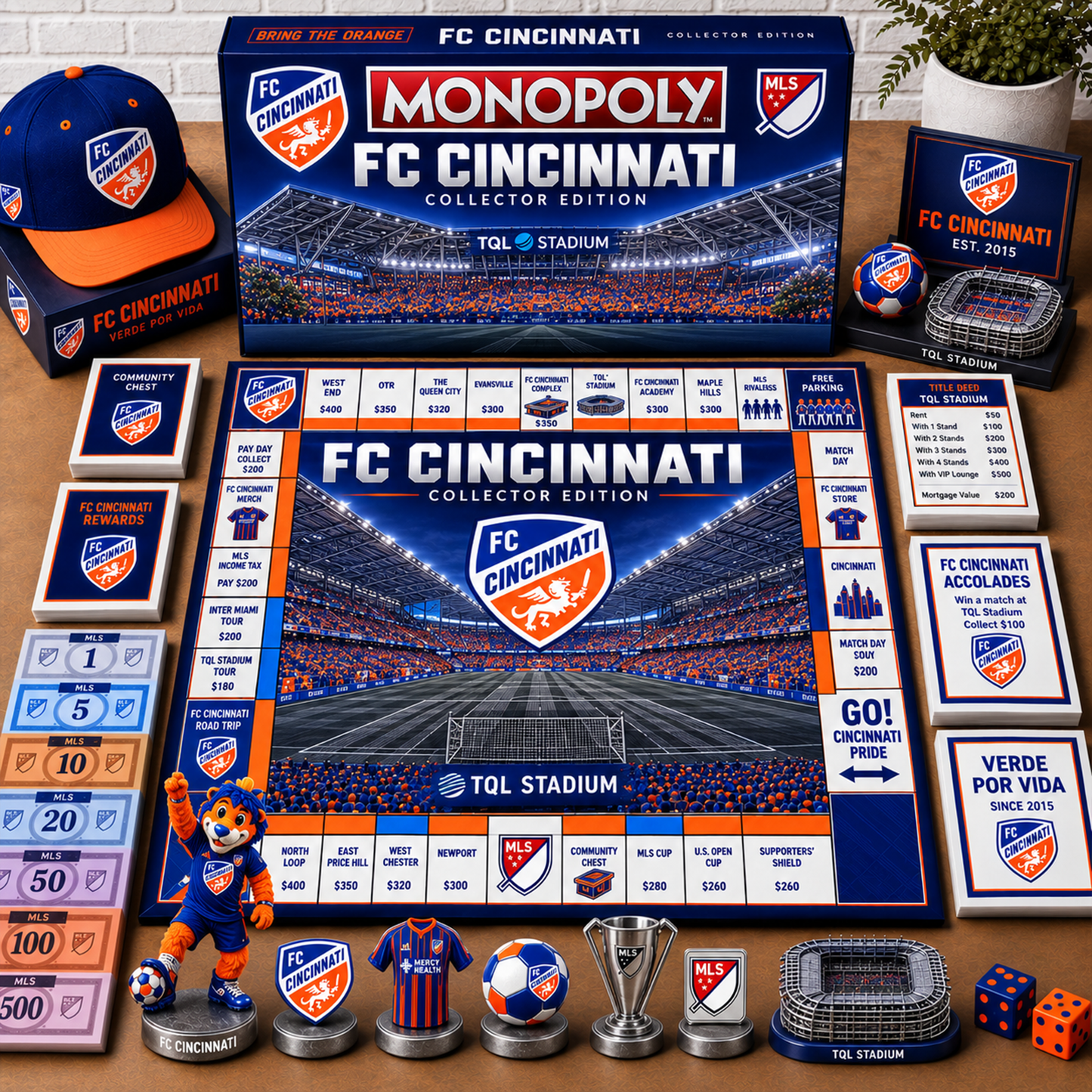 Premium MLS CIN Monopoly Collector’s Edition Board Game