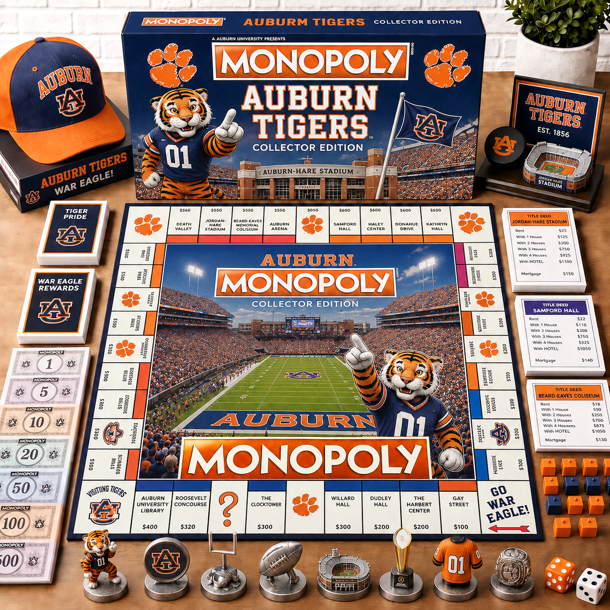 Premium NCAA ABTG Monopoly Collector’s Edition Board Game NMD CTKT