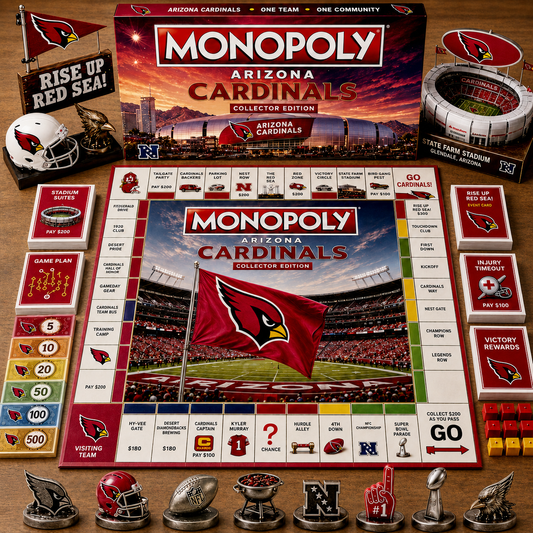 Premium NFL AC Game Night Monopoly Collector’s Edition Board Game V5
