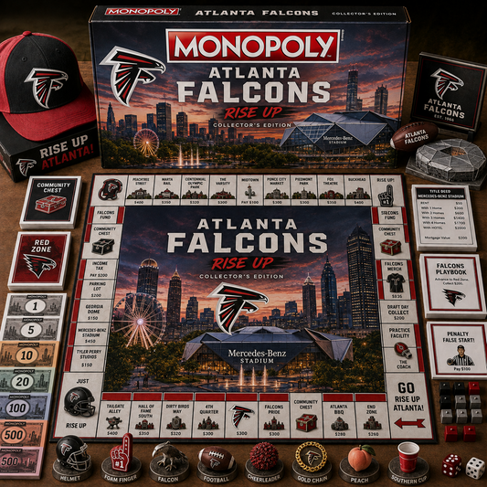 Premium NFL ATL Legacy Monopoly Collector’s Edition Board Game V2