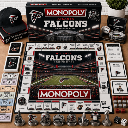 Premium NFL ATL Monopoly Collector Edition Board Game