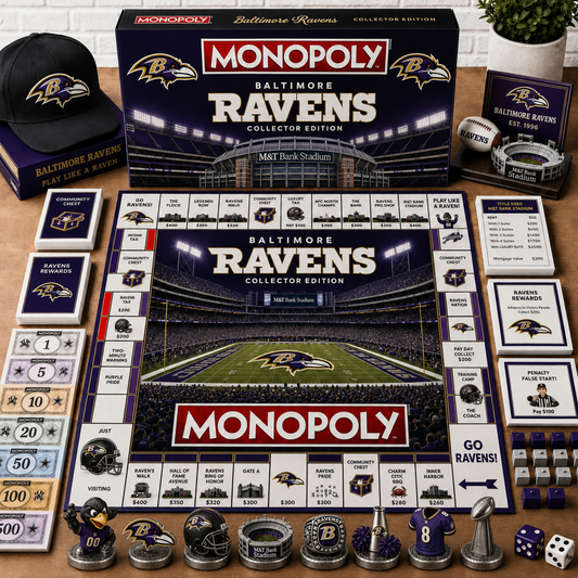 Premium NFL BAL Monopoly Collector Edition Board Game