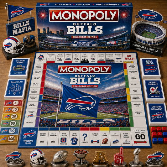 Premium NFL BB Game Night Monopoly Collector’s Edition Board Game V5