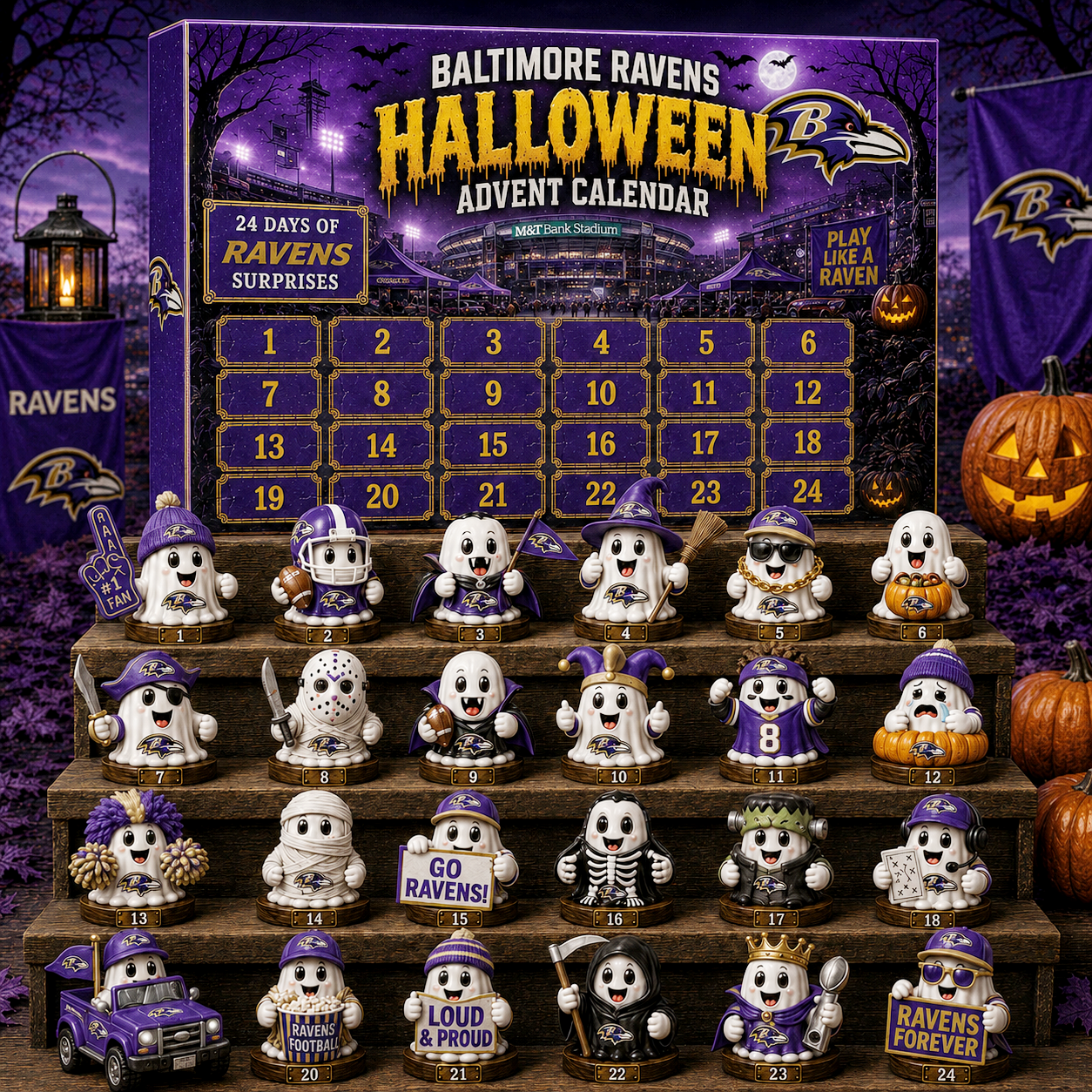 Premium NFL BR Halloween Advent Calendar 2026