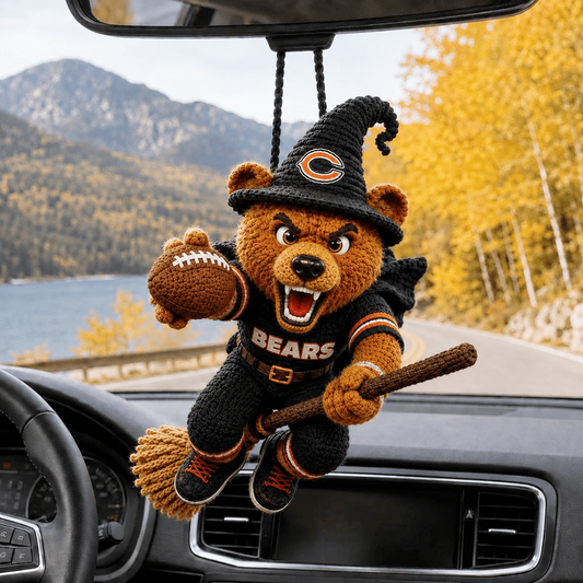 Premium NFL CHI Halloween Mascot Car Ornament