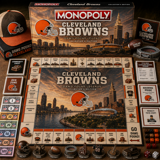 Premium NFL CLE Legacy Monopoly Collector’s Edition Board Game V2