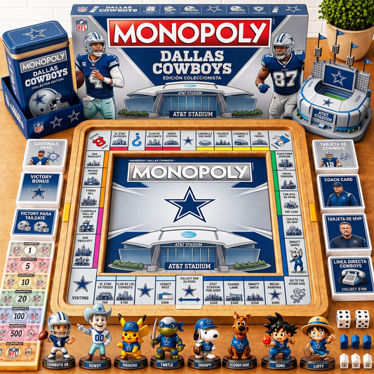Premium NFL DAL Nest Monopoly Collector’s Edition Board Game V4