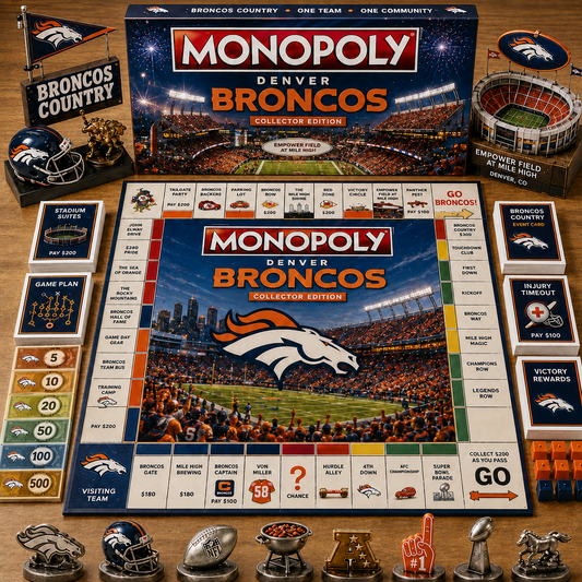 Premium NFL DB Game Night Monopoly Collector’s Edition Board Game V5