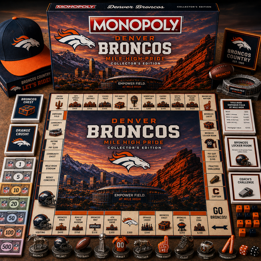 Premium NFL DEN Legacy Monopoly Collector’s Edition Board Game V2