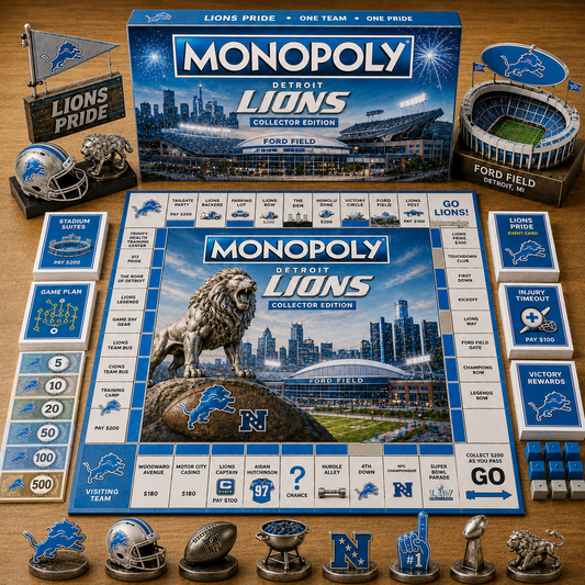 Premium NFL DL Game Night Monopoly Collector’s Edition Board Game V5