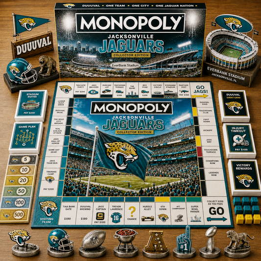 Premium NFL JJ Game Night Monopoly Collector’s Edition Board Game V5