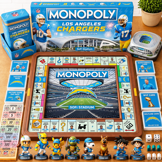 Premium NFL LAC  Nest Monopoly Collector’s Edition Board Game V4