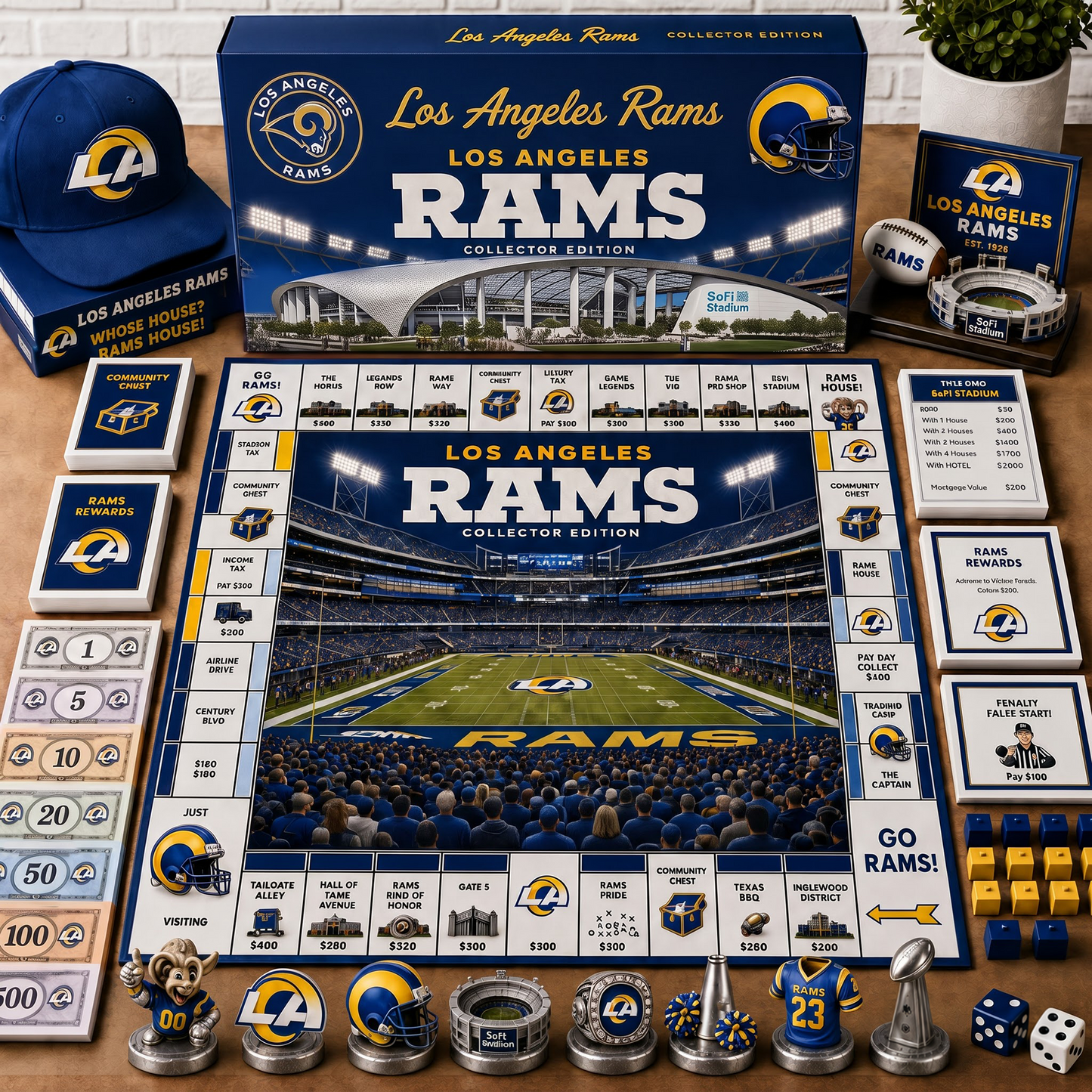 Premium NFL LAR Collector’s Edition Board Game