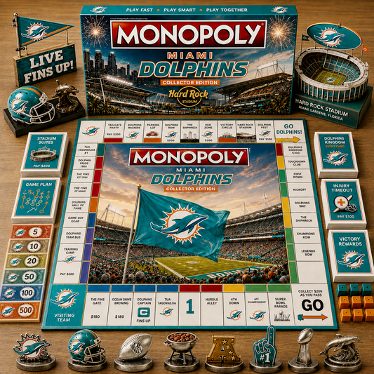 Premium NFL MD Game Night Monopoly Collector’s Edition Board Game V5
