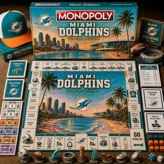 Premium NFL MIA Legacy Monopoly Collector’s Edition Board Game V2