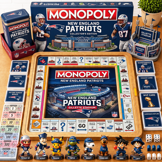 Premium NFL NE  Nest Monopoly Collector’s Edition Board Game V4