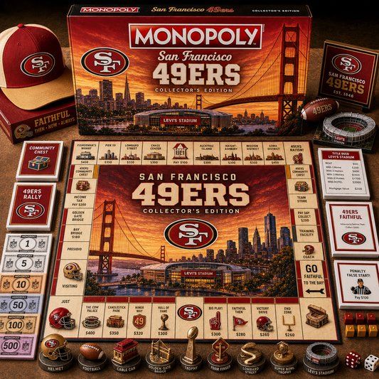 Premium NFL SF Legacy Monopoly Collector’s Edition Board Game V2