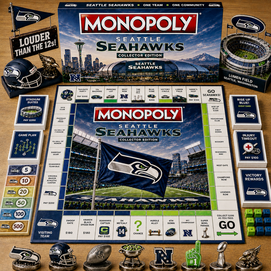 Premium NFL SS Game Night Monopoly Collector’s Edition Board Game V5