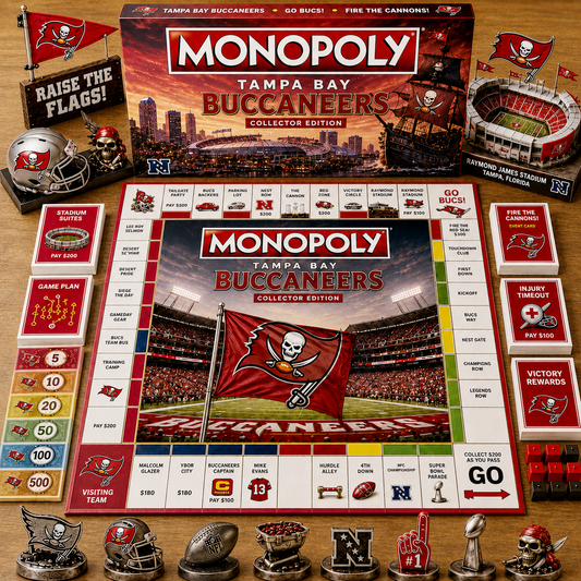 Premium NFL TBB Game Night Monopoly Collector’s Edition Board Game V5